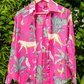 Printed Cotton Shirt Rani Pink Jungle Print