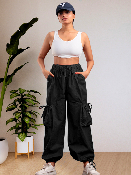 The Parachute Pant Black