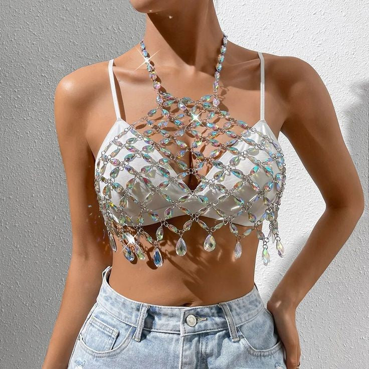 Sequin pendent top 