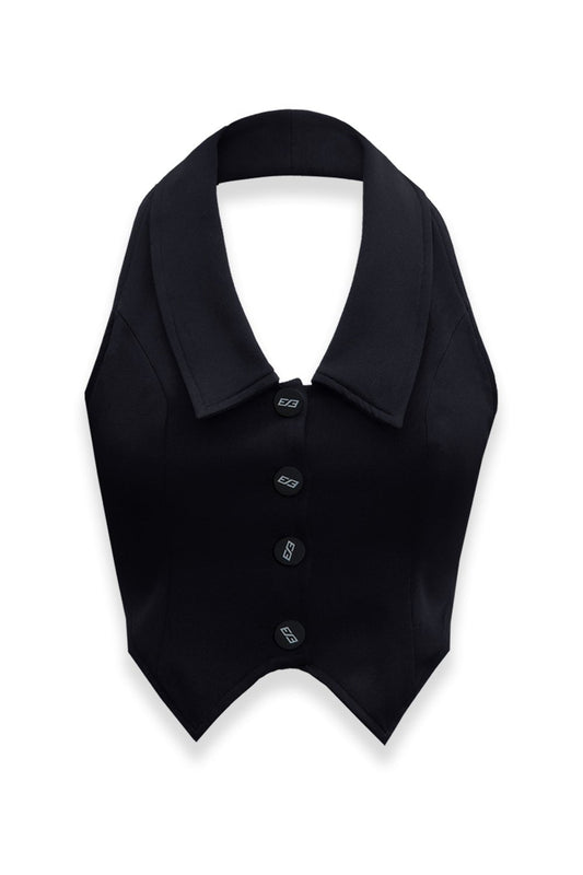 Black Workload Tie-up vest 