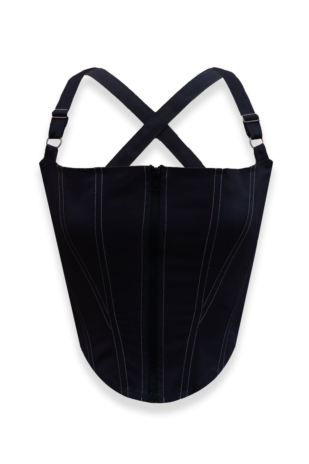 Black CEO zip-up Corset 