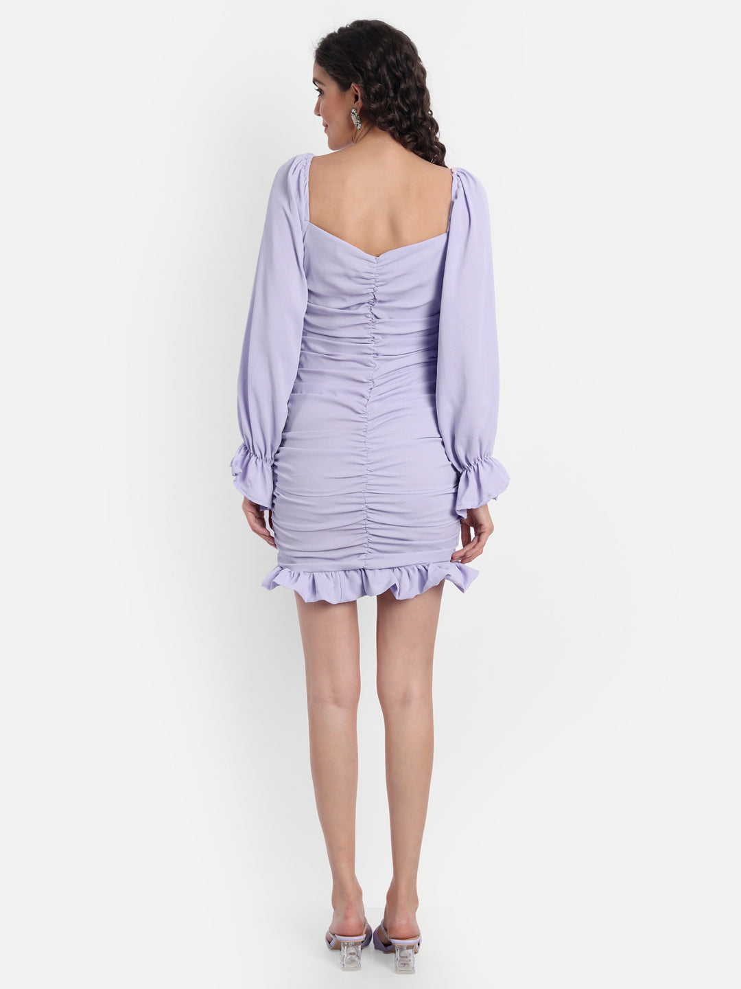 Milano Lilac gathered dress 