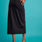 Asymmetrical Knotted Skirt Black