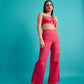 Asymmetrical Crop Top Pink