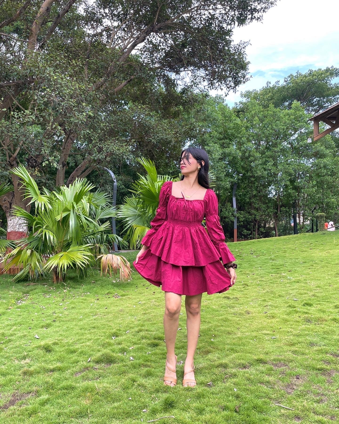 Cindrella burgundy dress 