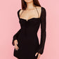 Black Halter Mini Dress 