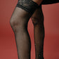 Thigh High Rhinestone Black