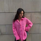 Crackle Pink Oversize Shirt 