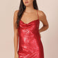 Red Sequin Dress 