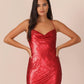 Red Sequin Dress 