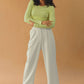 Wide Leg Trousers White