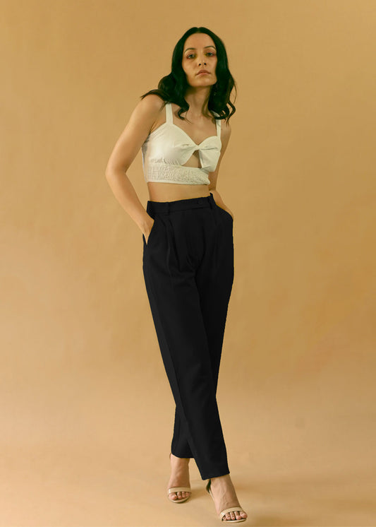 Narrow Trousers Black