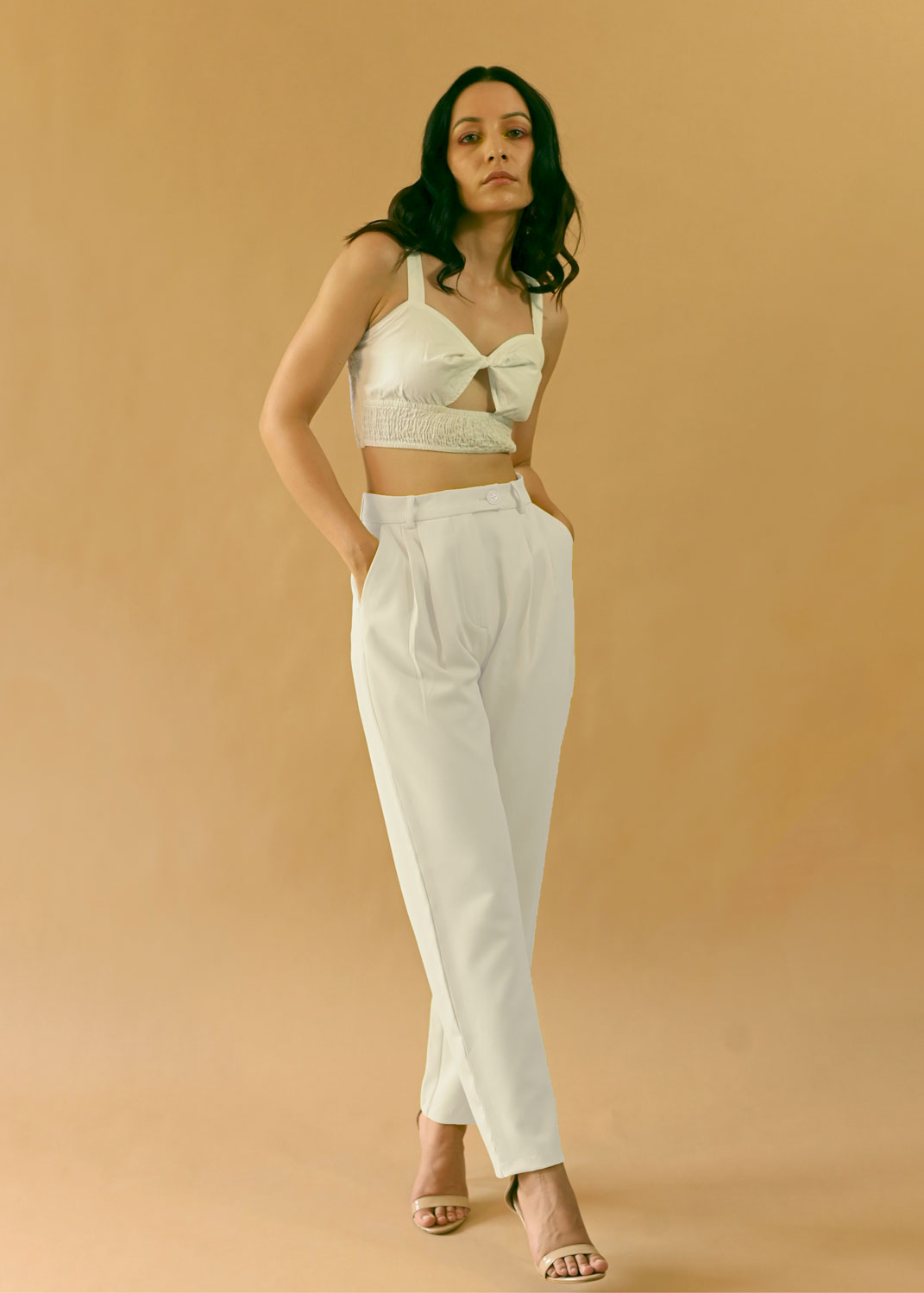 Narrow Trousers White