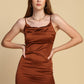 Chocolate Satin Dress 