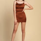 Chocolate Satin Dress 