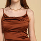 Chocolate Satin Dress 