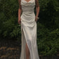 White Satin long dress 