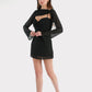 Bashy Black Mini Dress with Removable Top 