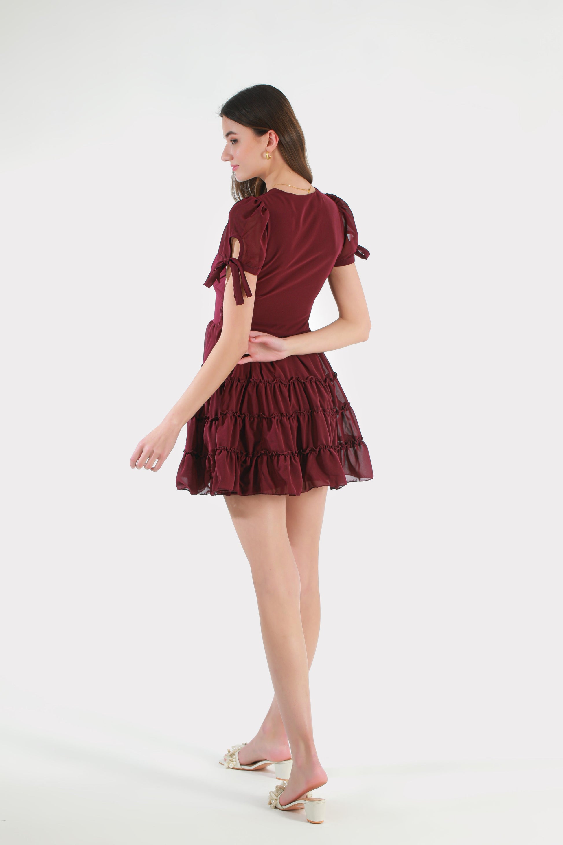 Miser Wine Mini Dress 