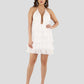 Adronl White Layered Dress 