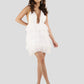 Adronl White Layered Dress 