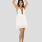 Adronl White Layered Dress 