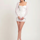 White Halter Mini Dress 