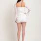 White Halter Mini Dress 