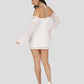 White Halter Mini Dress 