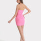 Missonia Carnation Pink Corset Mini Dress 