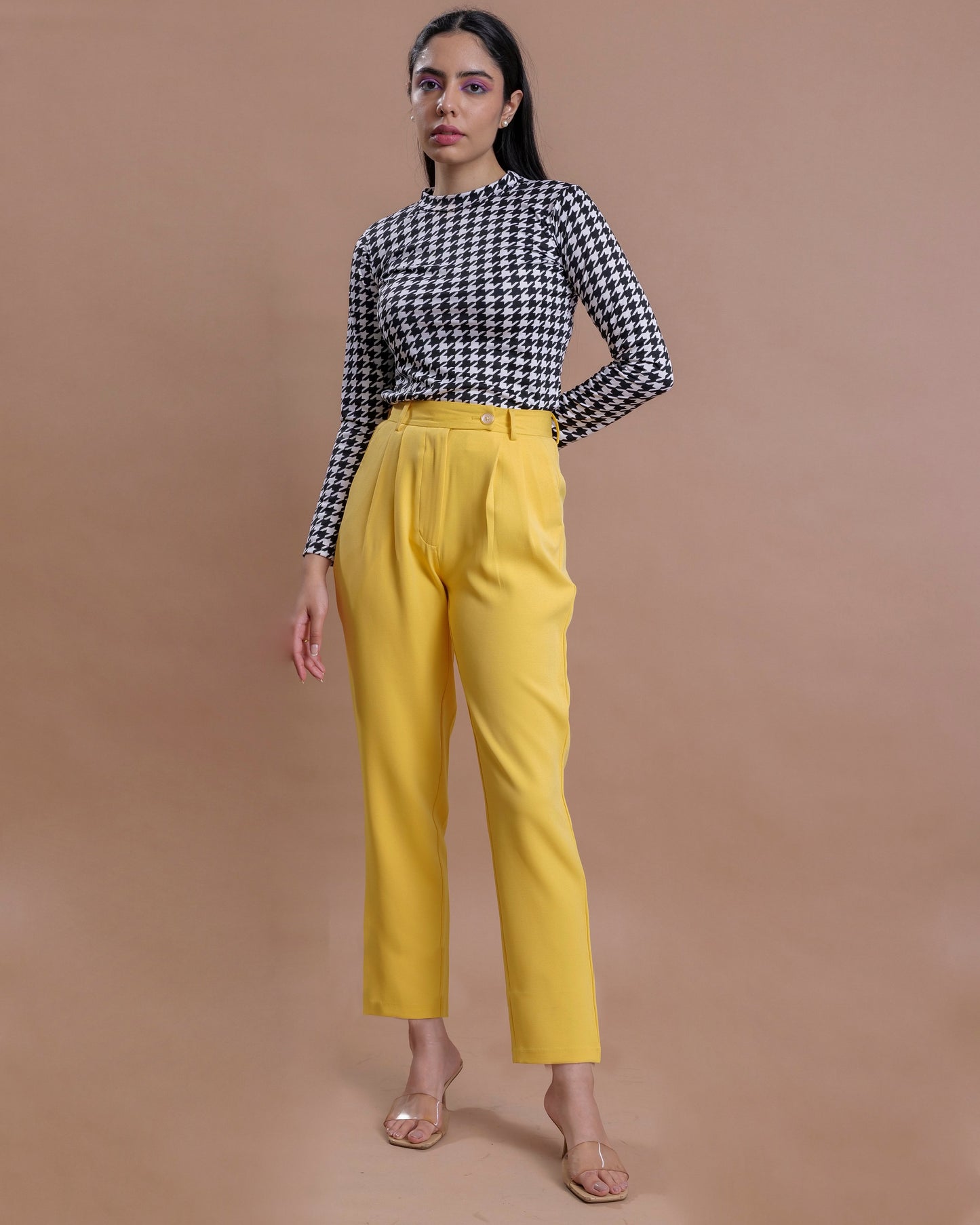 Standard Collar Blazer Co-Ord Yellow