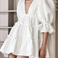 Amyra White Frill Dress 