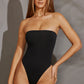 Leah Bandeau Black Bodysuit 