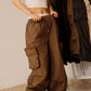 Brown Tactical Cargo Pants 