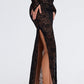 Romance Black Lace Maxi Skirt & Cut Out Top Set 