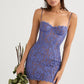 Celestial Lavender Lace Dream Mini Dress 