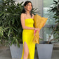 Bumblebee Slit Dress YELLOW