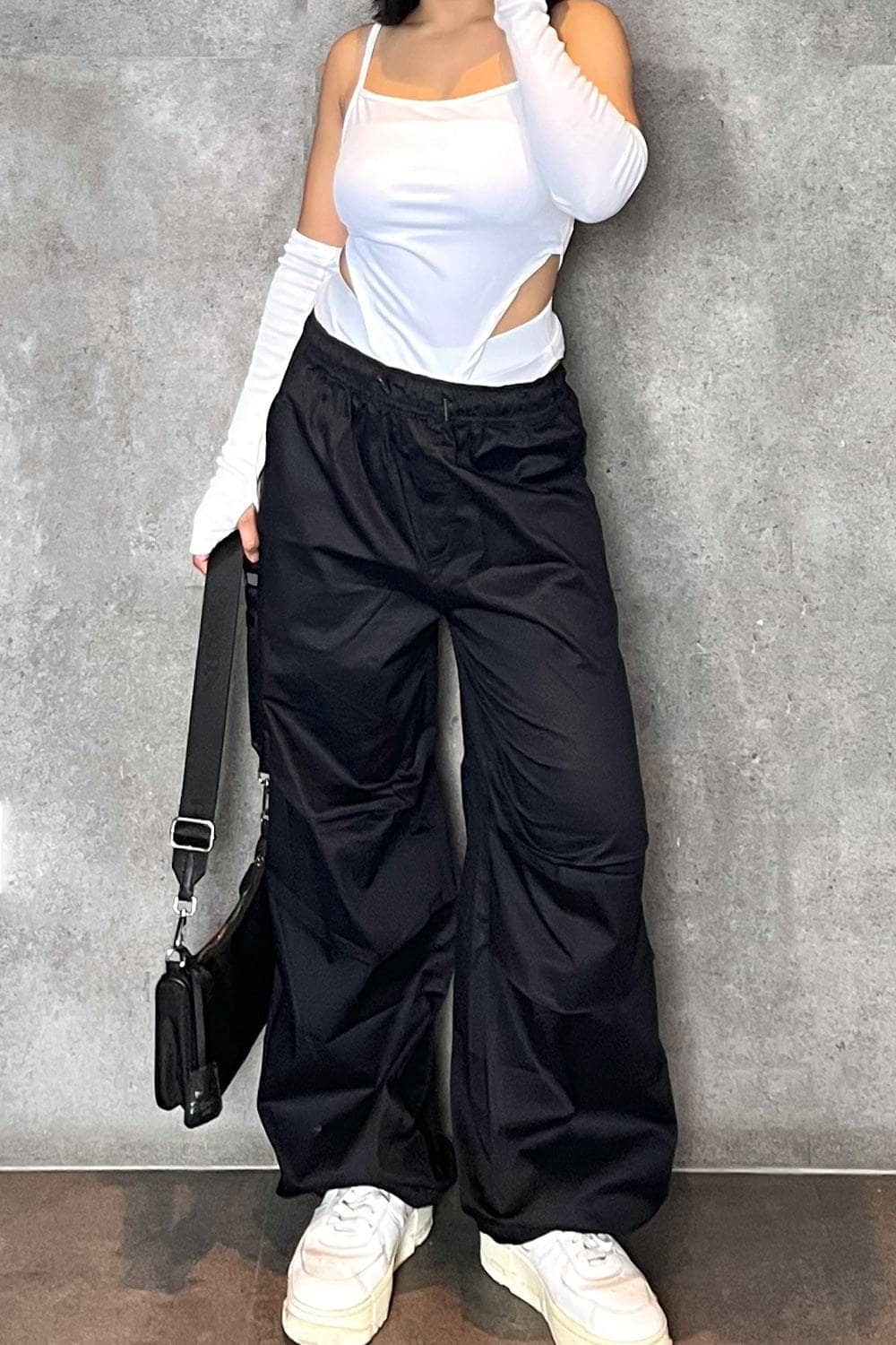 Black Parachute Pants 2.0 