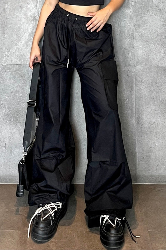 Black Tactical Cargo Pants 