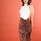 Allure Drawstring Satin Skirt