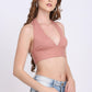 Peach Halter Neck Top