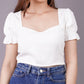 Sweetheart Top - White