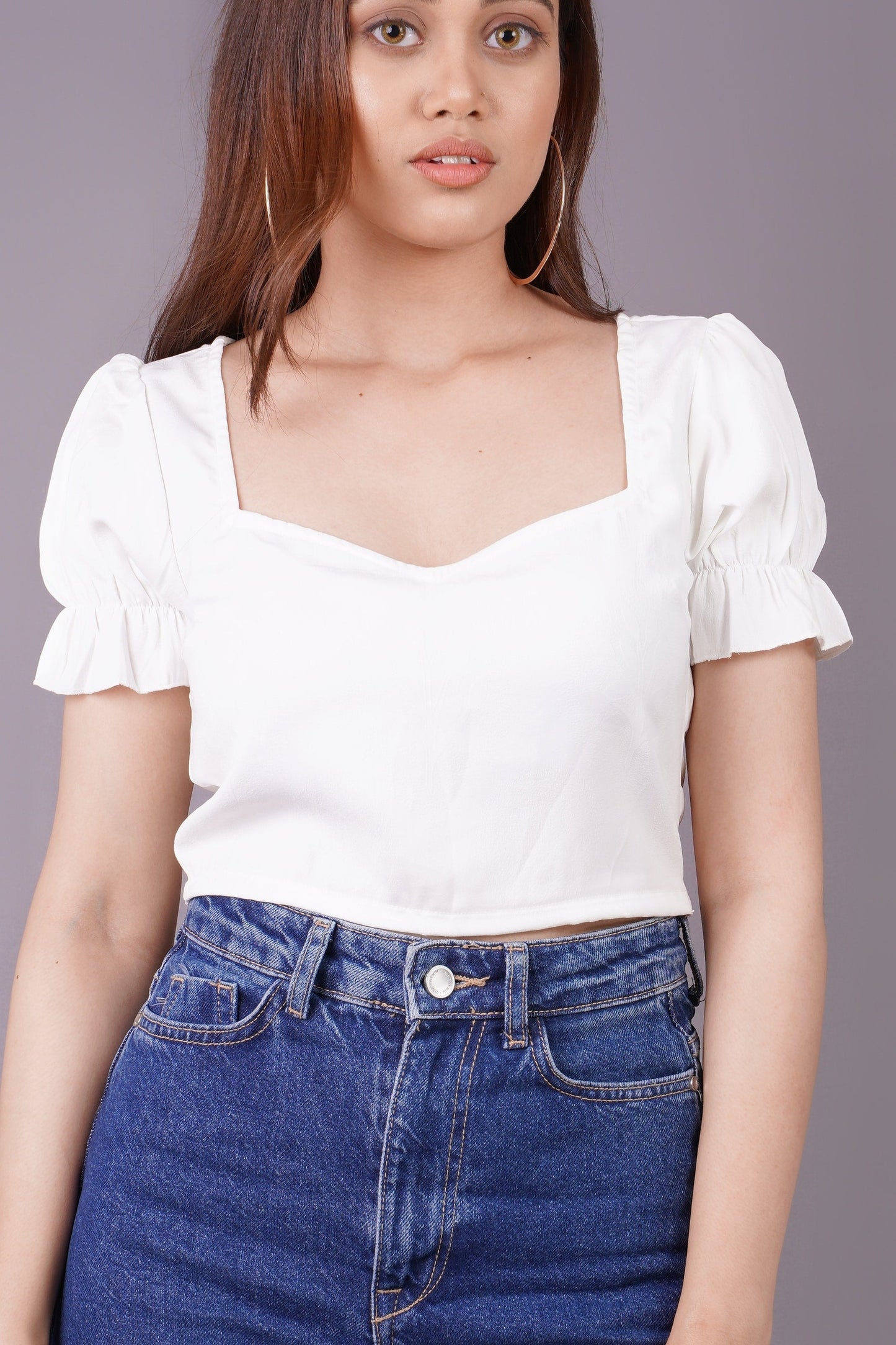 Sweetheart Top - White